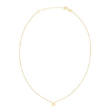 14K Yellow Gold Pisces Necklace thumbnail 2