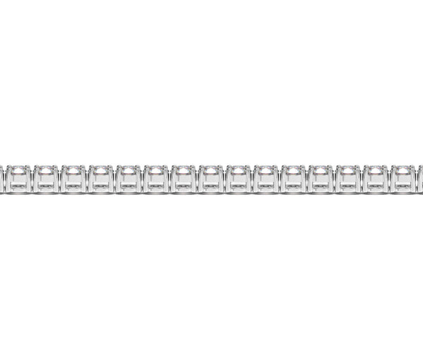 Lab Grown Round Diamond Tennis Bracelet in 14k White Gold (10 cctw F/G  VS2/SI1)