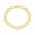 14K yellow gold mariner link bracelet with high-polish 8.80 mm links