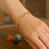 14k Yellow Gold High Polish Mariner Link Bracelet  (8.80 mm) thumbnail 3