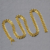 10k Yellow Gold Semi Solid Miami Cuban Chain (9.10 mm)