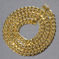 10k Yellow Gold Semi Solid Miami Cuban Chain (9.10 mm)