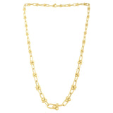 Graduated Jax Link Necklace in 14K Yellow Gold thumbnail 2