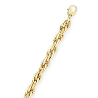 14k Yellow Gold Fancy Necklace with Singapore Chain