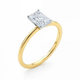 1 Carat Radiant Lab Grown IGI G/VS1 Diamond Solitaire Ring in 14K Yellow Gold thumbnail 2