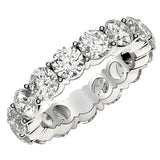 Round Cut Lab Grown Diamond Eternity Ring in 14k White Gold (5 cttw FG/VS2) thumbnail 1