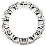 Round Cut Lab Grown Diamond Eternity Ring in 14k White Gold (5 cttw FG/VS2) thumbnail 3