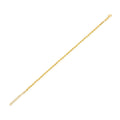14K yellow gold duo bead bracelet with 3.00mm double-bead links