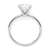 3 Carat Oval Lab Grown IGI G/VS1 Diamond Solitaire Ring in 10K White Gold thumbnail 3