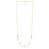 Adjustable Puff Pebble Necklace in 14K Yellow Gold thumbnail 2
