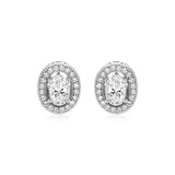 925 sterling silver ring with oval cubic zirconia stones in beaded bezel settings thumbnail 1