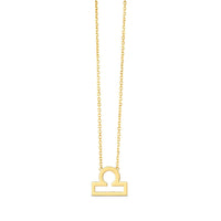 14K Yellow Gold Libra Necklace