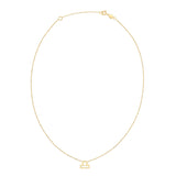 14K Yellow Gold Libra Necklace thumbnail 2