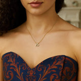 14K Yellow Gold Libra Necklace thumbnail 3