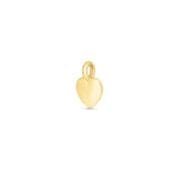 14k Yellow Gold Mini Heart Charm thumbnail 2