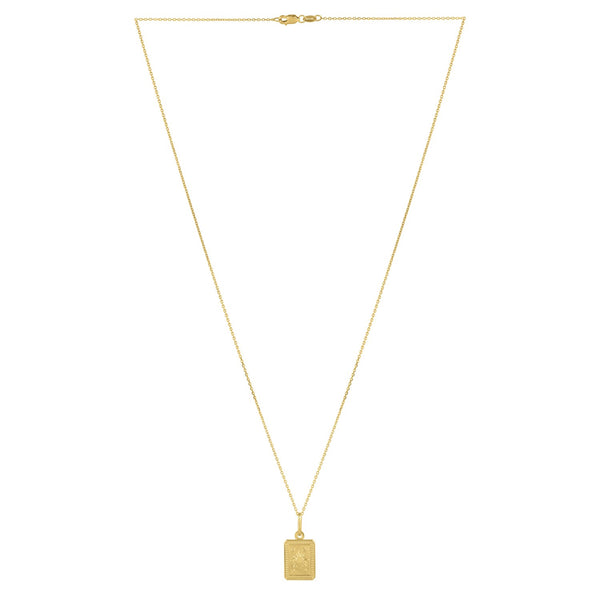 Sun and Stars Necklace in 14K Yellow Gold