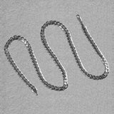 14K White Gold Miami Cuban Semi Solid Chain (7.00 mm) thumbnail 5