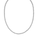 Sterling Silver Rhodium Plated Lite Square Byzantine Chain (4.20 mm) thumbnail 2