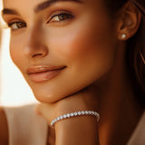 Lab Grown Round Diamond Tennis Bracelet in 14k White Gold (7 cctw F/G  VS2/SI1) thumbnail 4