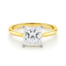 3 Carat Princess Lab Grown IGI G/VS1 Diamond Solitaire Ring in 14K Yellow Gold
