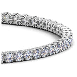 Lab Grown Round Diamond Tennis Bracelet in 14k White Gold (5 cctw  F/G  VS2/SI1) thumbnail 2