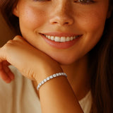Lab Grown Round Diamond Tennis Bracelet in 14k White Gold (5 cctw  F/G  VS2/SI1) thumbnail 7