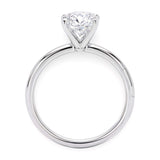 2 Carat Oval Lab Grown IGI G/VS1 Diamond Solitaire Ring in 10K White Gold thumbnail 3