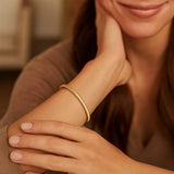 14K Yellow Gold Small Stretch Mesh Bracelet (3.40 mm) thumbnail 3
