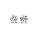4 cttw Certified IGI Lab Grown Round Diamond Stud Earrings 14k White Gold(G/VS2) thumbnail 1