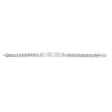 Sterling Silver Rhodium Plated Woven Link ID Bracelet thumbnail 2
