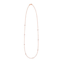 14K Rose Gold Diamonds by the Yard Necklace