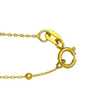 MOP Geometric Gem Rectangle Necklace in 14K Yellow Gold thumbnail 3