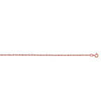 14k Rose Gold Machine Rope Chain (0.95 mm) thumbnail 2