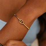 Single Mariner Link Bangle in 14K Yellow Gold (12.00 mm) thumbnail 6