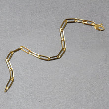 Load image into Gallery viewer, 14K Yellow Gold Bold Paperclip Chain Bracelet (4.20 mm)