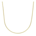 14K yellow gold Gourmette chain with flat twisted 2.20 mm links