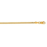 14k Yellow Gold Light Gourmette Chain (2.20 mm) thumbnail 2