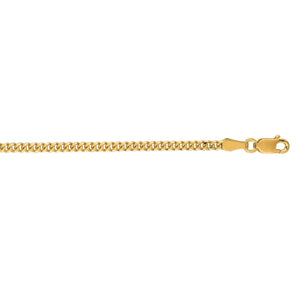 14k Yellow Gold Light Gourmette Chain (2.20 mm)
