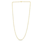 Moon Cut Bead Chain in 14k Yellow Gold (2.00 mm) thumbnail 3