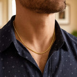 Moon Cut Bead Chain in 14k Yellow Gold (2.00 mm) thumbnail 4