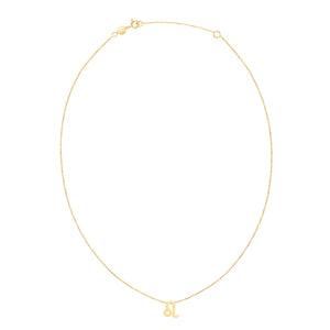 14K Yellow Gold Leo Necklace