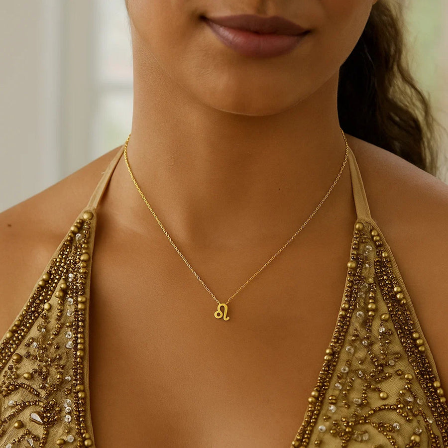 14K Yellow Gold Leo Necklace