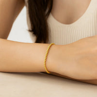 14K Yellow Gold Bead Bracelet (4.00 mm)