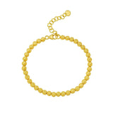 14K Yellow Gold Bead Bracelet (4.00 mm) thumbnail 4
