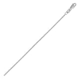 14k White Gold Round Cable Link Chain (2.6 mm) thumbnail 1