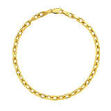 14K yellow gold French cable chain bracelet, 2.50 mm links thumbnail 1