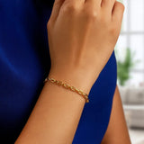 14k Yellow Gold French Cable Chain Bracelet  (2.50 mm) thumbnail 2