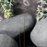 14k Yellow Gold Cable Link Chain (0.50 mm)