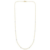 14K Yellow Gold Diamonds by the Yard Necklace thumbnail 2
