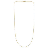 14K Yellow Gold Diamonds by the Yard Necklace